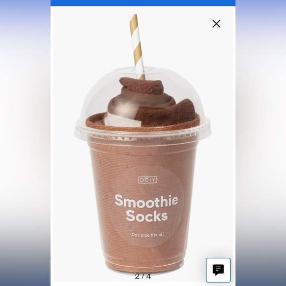 Eat my socks - smoothie socks - brown and white stripe long retro socks NWT - Picture 3 of 7